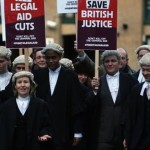 More than 1,000 lawyers protest outside parliament at legal aid cuts