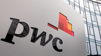 PWC logo on building