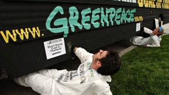 Greenpeace protest