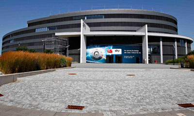 Sky Deutschland headquarters near Munich in Germany