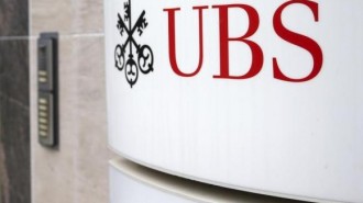 The logo of UBS bank