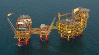 oil platform - ocean