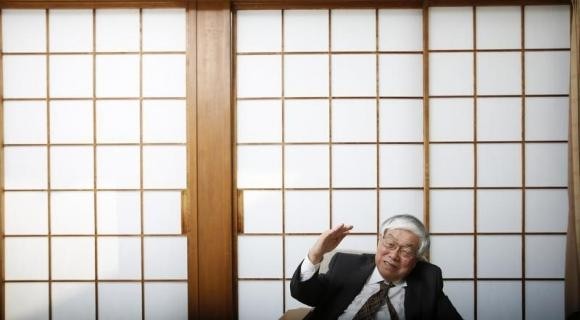 Koichi Hamada, an economic adviser to Japan's Prime Minister Shinzo Abe, speaks during an interview in Tokyo