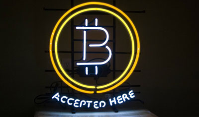 bitcoin accepted here board