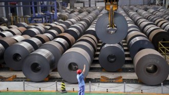 steel sheet, at a factory in Handan, Hebei