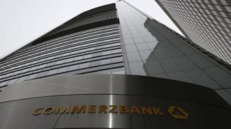 Commerzbank AG is pictured before the bank's annual news conference in Frankfurt
