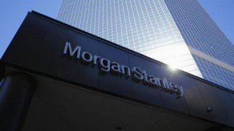 Morgan Stanley is pictured on a building in San Diego