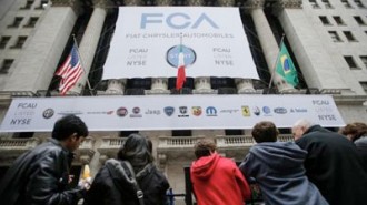 People wait for the arrival of Sergio Marchionne, chief executive officer of Fiat Chrysler Automobiles (FCA)