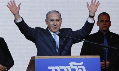 ISRAEL-ELECTIONS: Israeli Prime Minister Benjamin Netanyahu