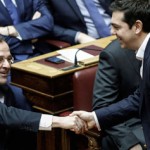 Samaras Says He’d Join Alliance to Keep Greece in Euro
