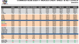 Commodities and Indices Cheat Sheet May 20