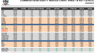 Commodities and Indices Cheat Sheet May 25