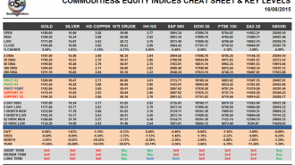 Commodities and Indices Cheat Sheet June 16