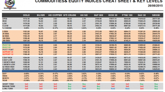 Commodities and Indices Cheat Sheet June 26