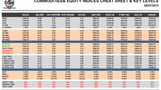 Commodities and Indices Cheat Sheet July 08