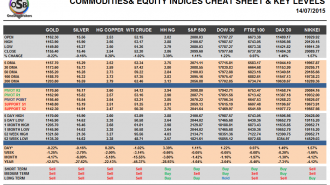 Commodities and Indices Cheat Sheet July 14
