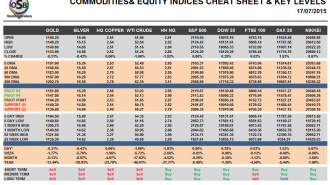 Commodities and Indices Cheat Sheet July 17