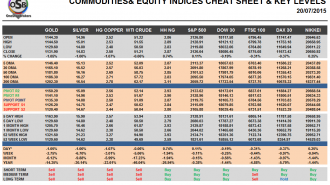 Commodities and Indices Cheat Sheet July 20