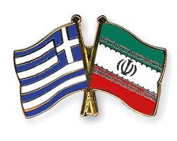 Iran Greece flags