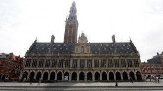 The library of the university KU Leuven is pictured in Leuven