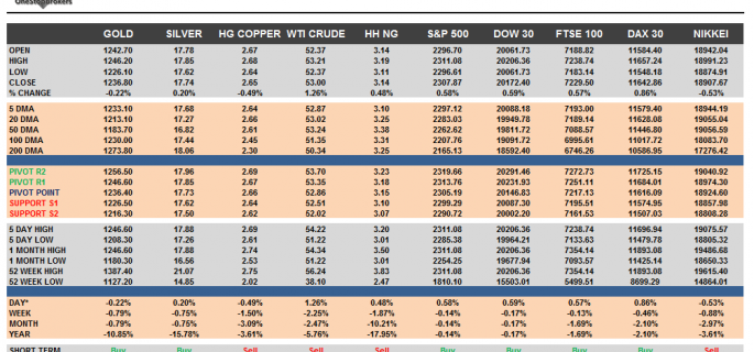 Commodities and Indices Cheat Sheet Feb 10