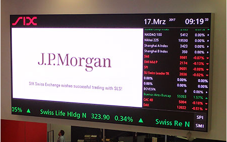 JP Morgan on Swiss exchange